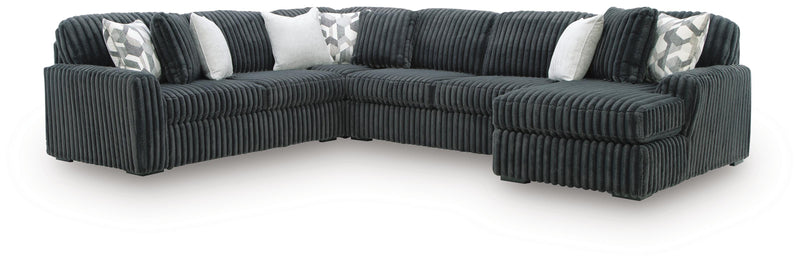 Midnight-Madness Sectional with Chaise