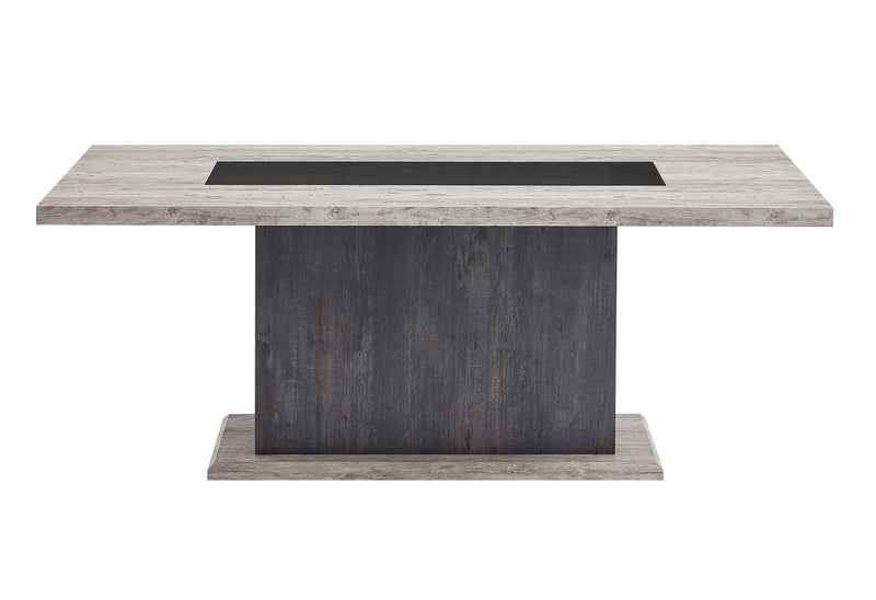 D8030 DINING TABLE WITH STORAGE DRAWERS AND STORAGE DOOR