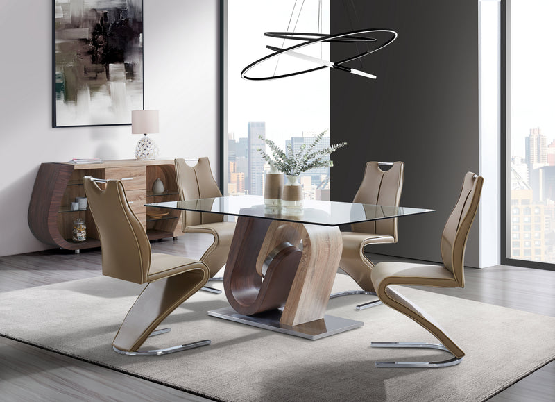 D4126N DINING TABLE AND 8 DINING CHAIRS