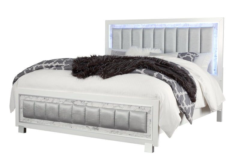 SANTORINI WHITE QUEEN BED